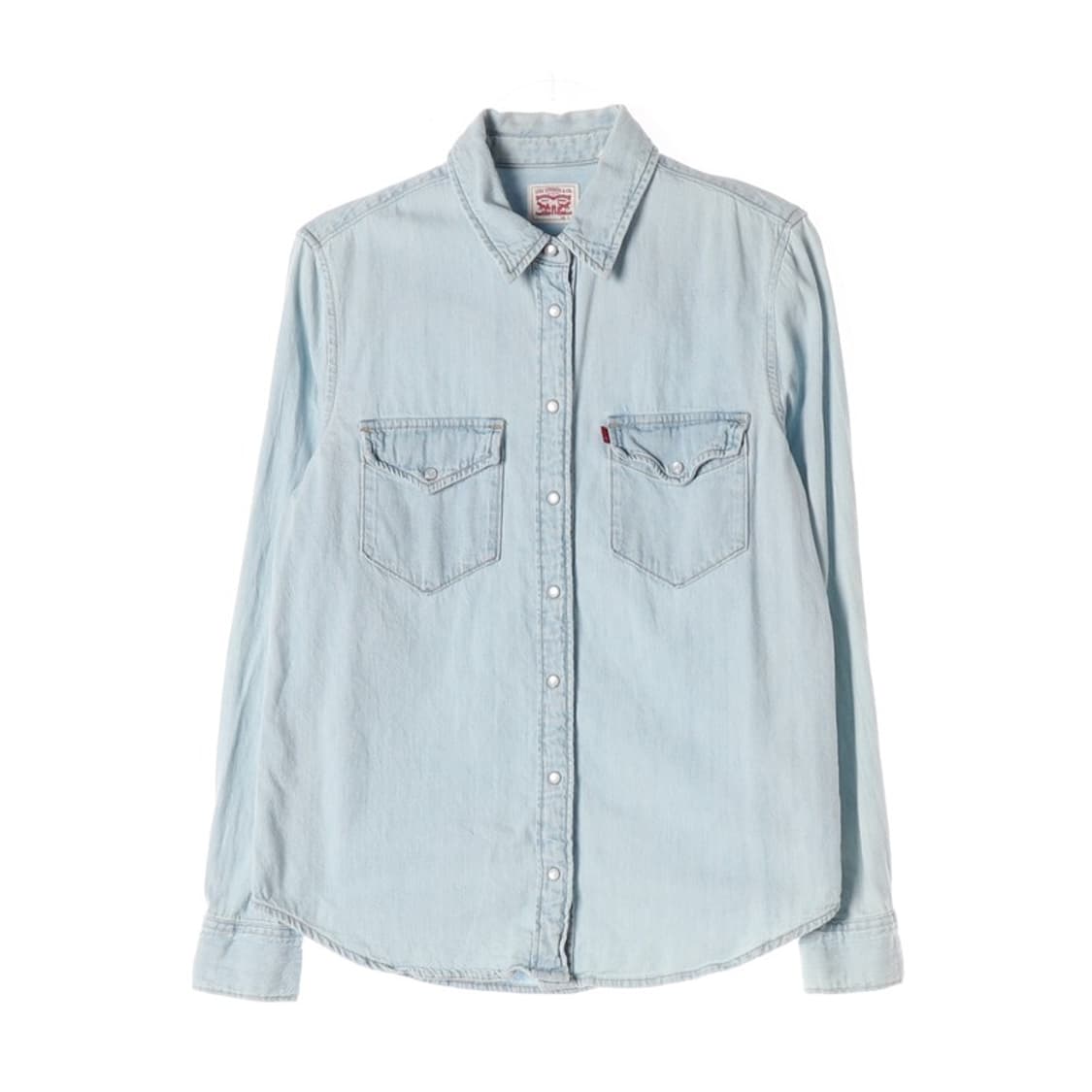 리바이스 연청 웨스턴 데님 셔츠 XS 상품이미지1