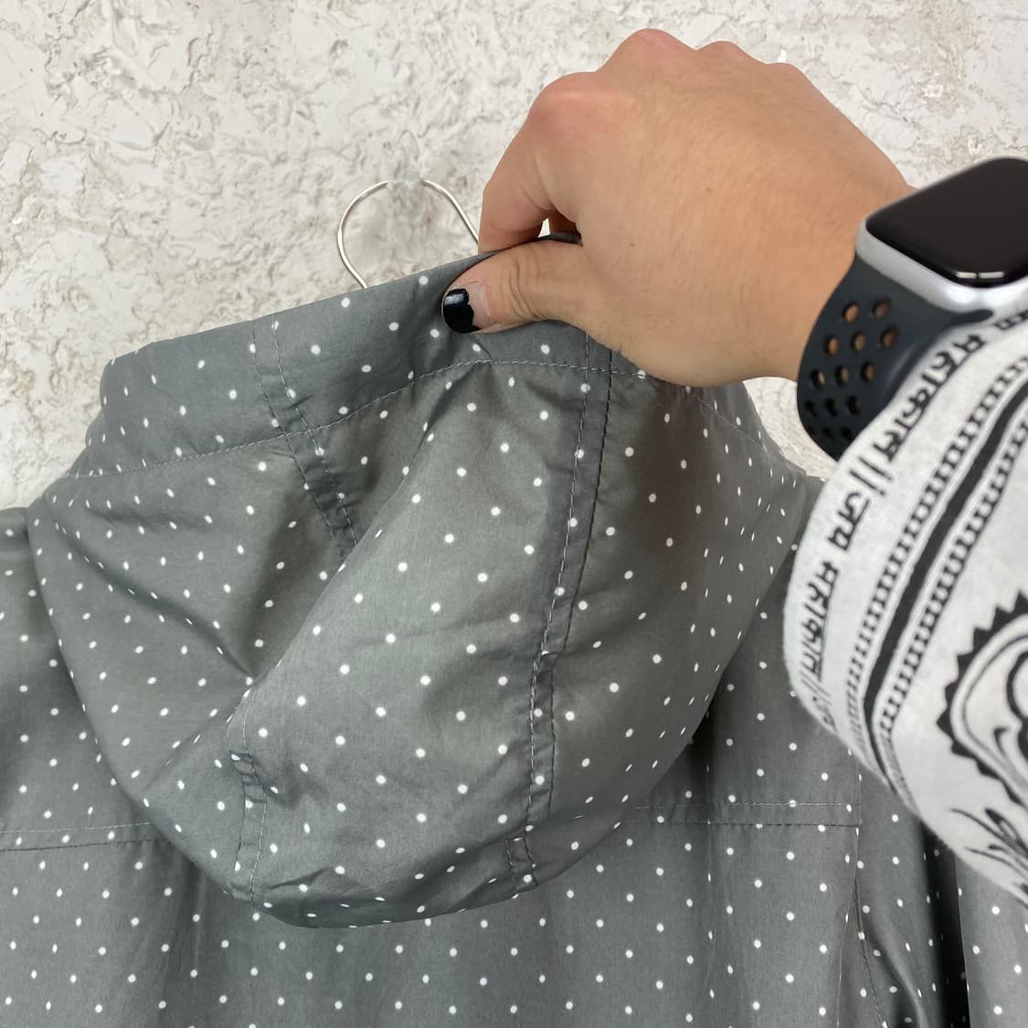 JPN VINTAGE 폴카 도트 윈드 브레이커 자켓 상품이미지5