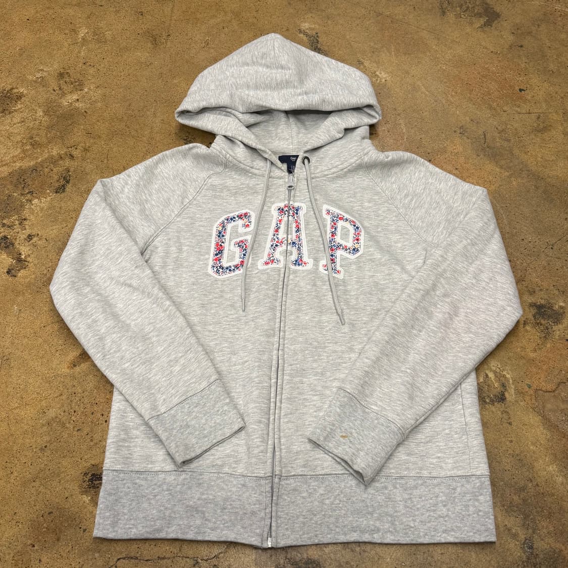 갭 그레이 플라워 모리 후드집업  상품이미지2