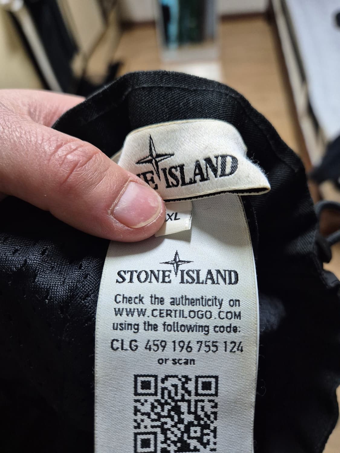 [XL] 21SS 스톤아일랜드 나일론 볼캡 엑스라지 블랙 검정 상품이미지5