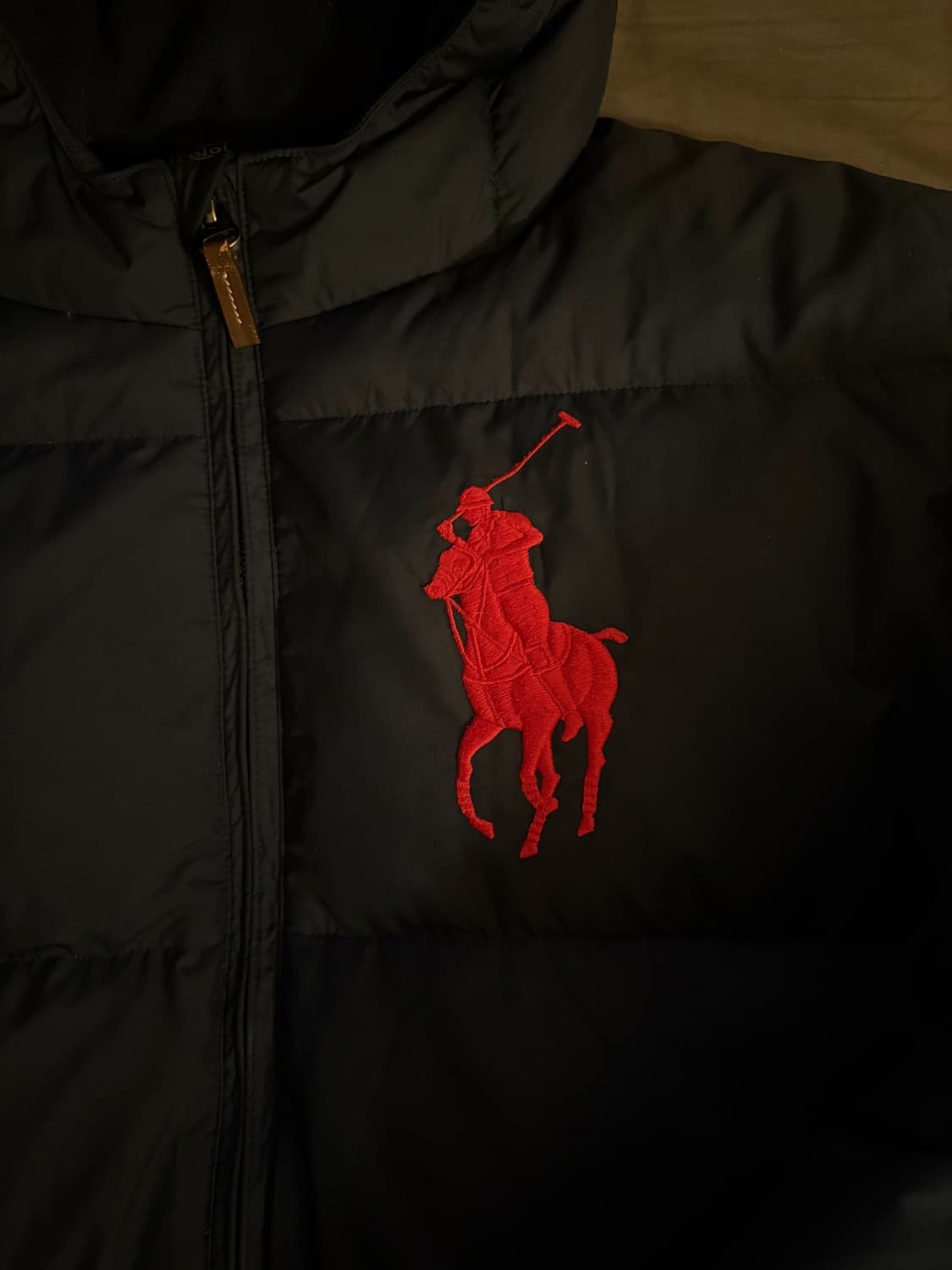 폴로 빅포니 패딩 네이비 상품이미지2