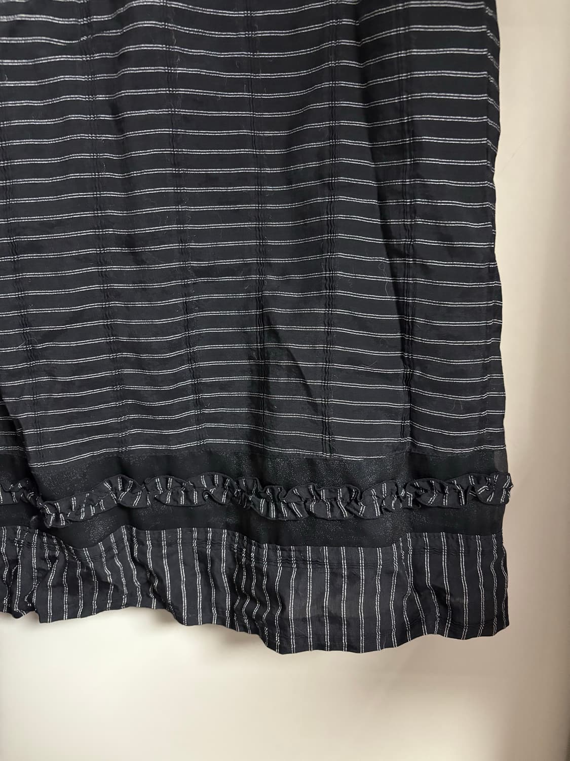 스트라이프 프릴 롱스커트 상품이미지2