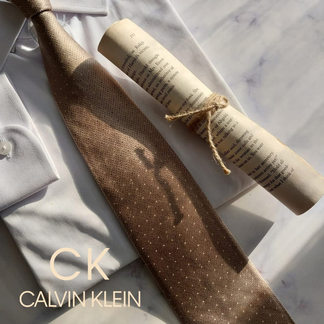 캘빈클라인 실크 마이크로 패턴 넥타이 9.8cm A등급 K1548
 상품이미지1