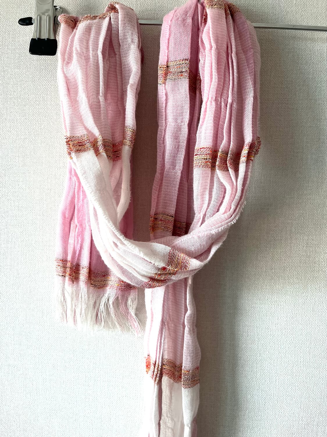 피조물빈티지 핑크 그라데이션 스카프 상품이미지4