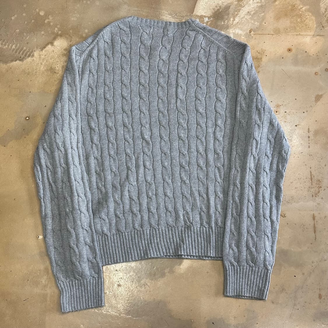 XL 폴로랄프로렌 코튼 그레이 케이블 니트 상품이미지3