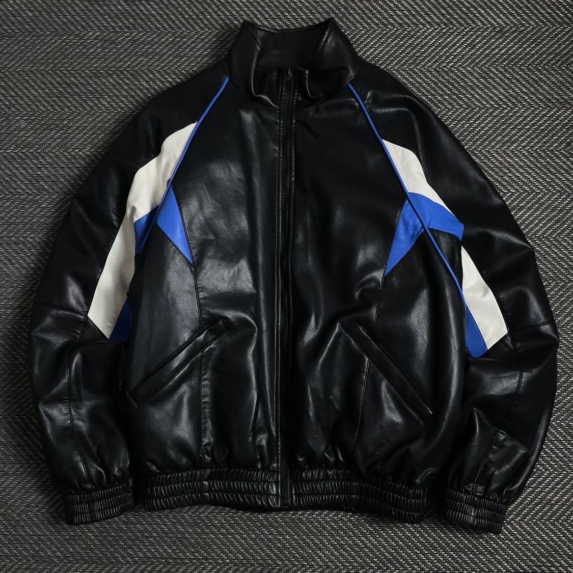 아우어룸 비건레더 바이커 봄버 자켓o 3985 상품이미지1