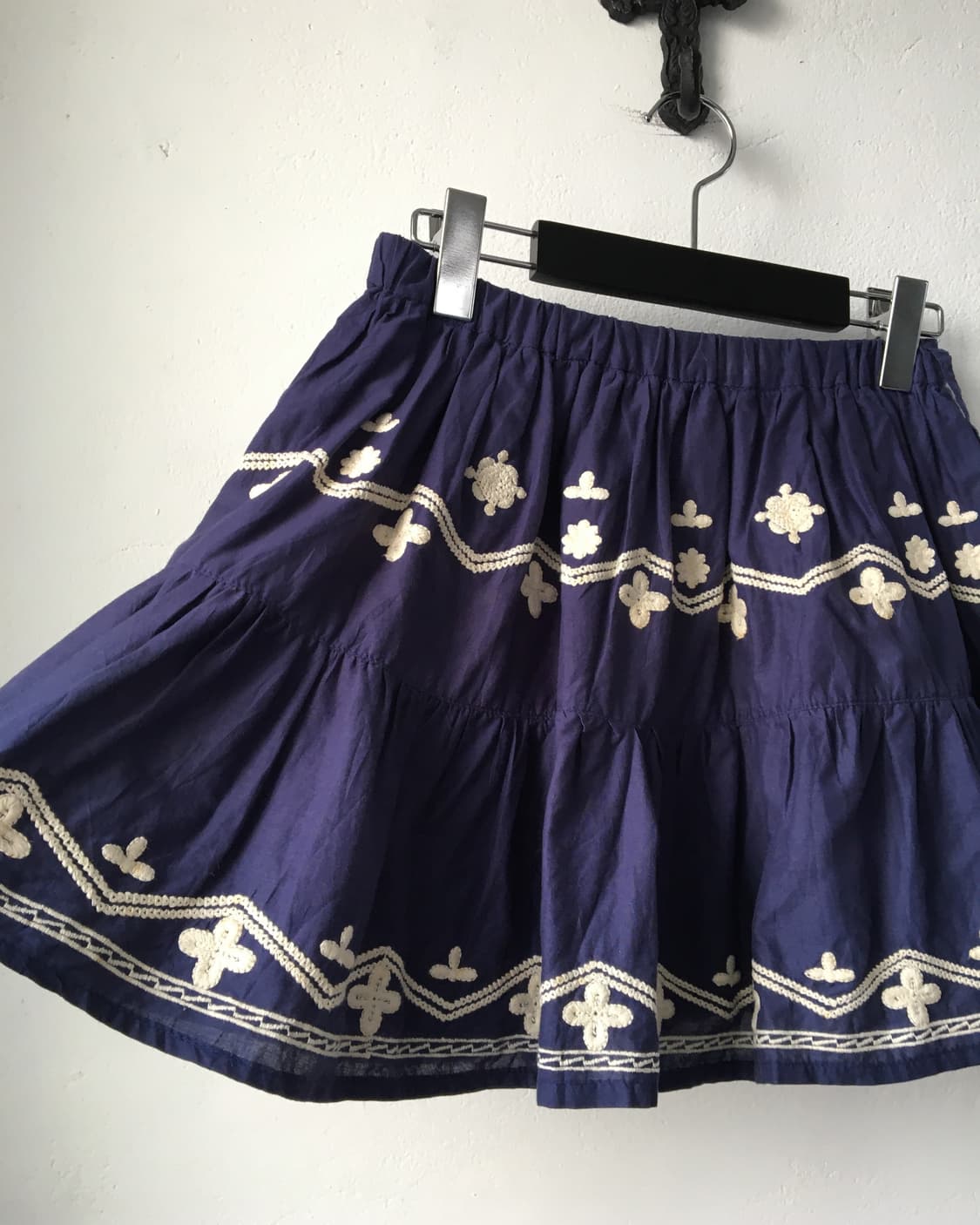 Crochet embroidery point mini skirt 상품이미지2