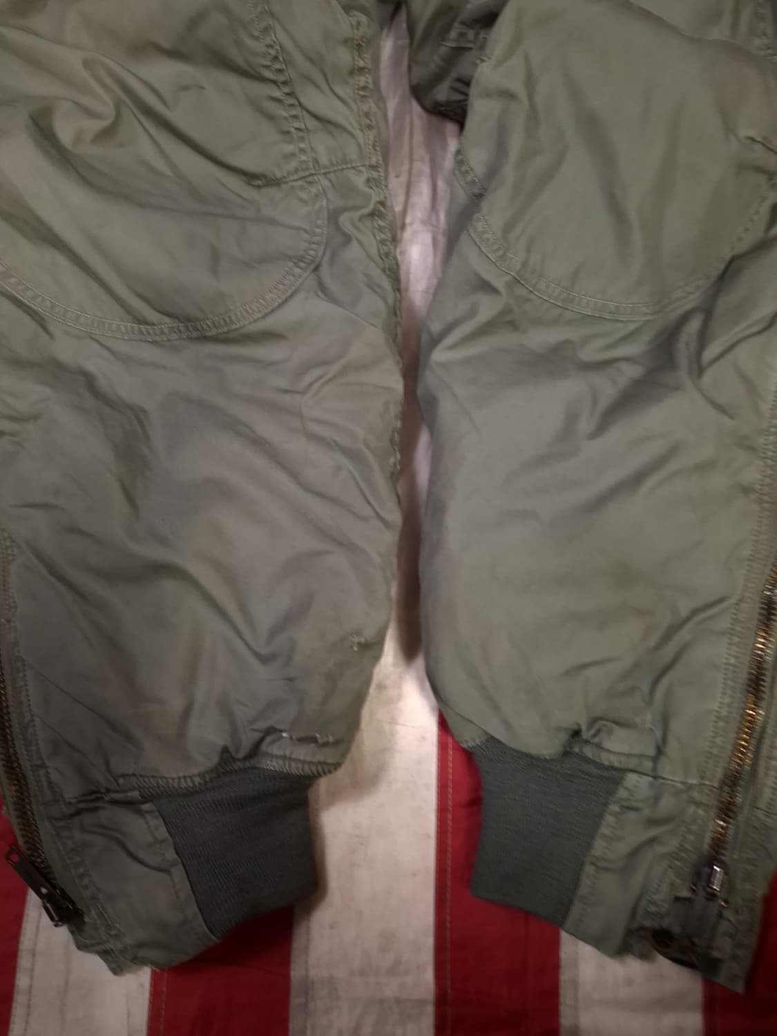 오리지날 70's 미공군 F-1B 울 방한 항공 트러우저 상품이미지9