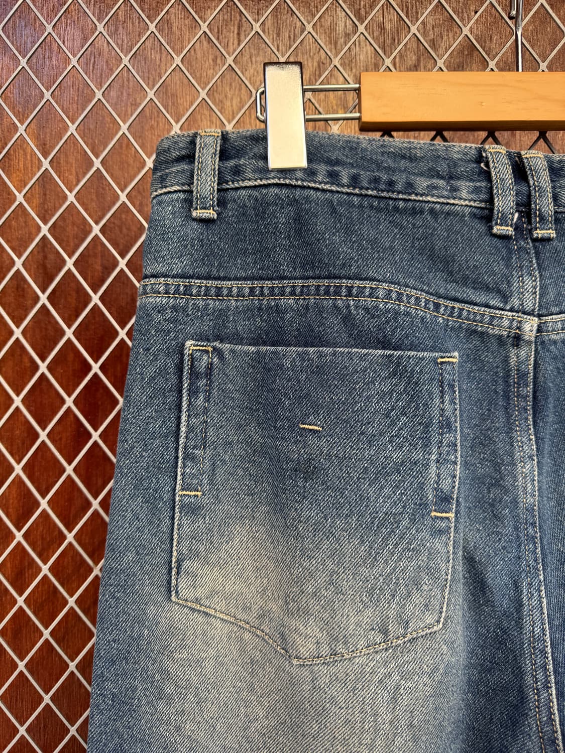 SATUR 세터 빈티지 워싱 와이드 데님 팬츠 M 상품이미지6