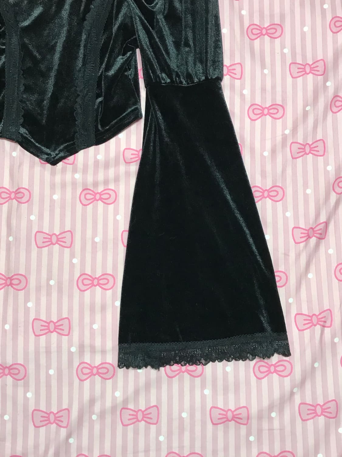 고스로리 고딧 크롭 스웨이드 레이스 상품이미지2