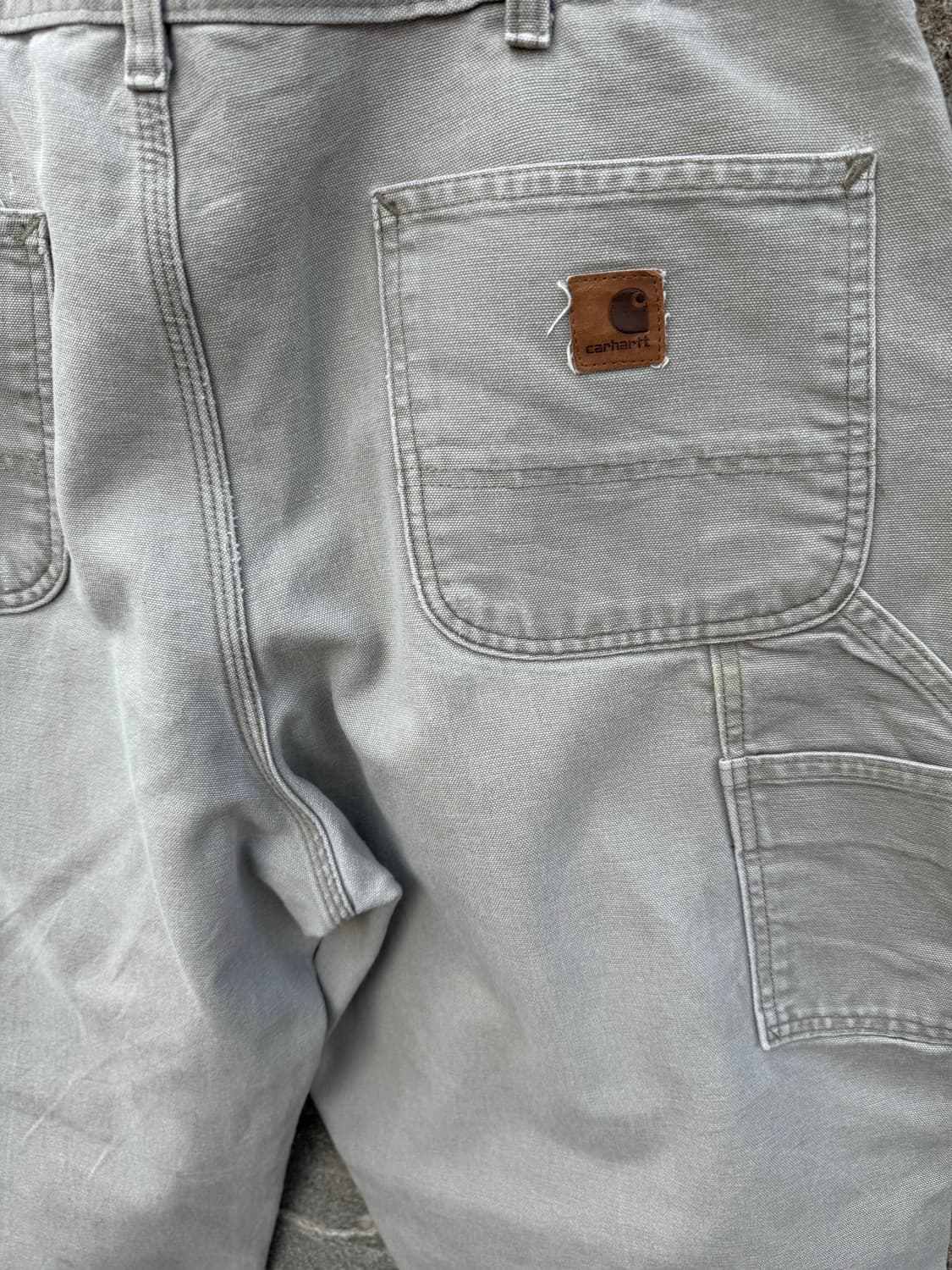 칼하트 빈티지 b11 des 싱글니 카펜터 워크 팬츠 그레이 상품이미지6