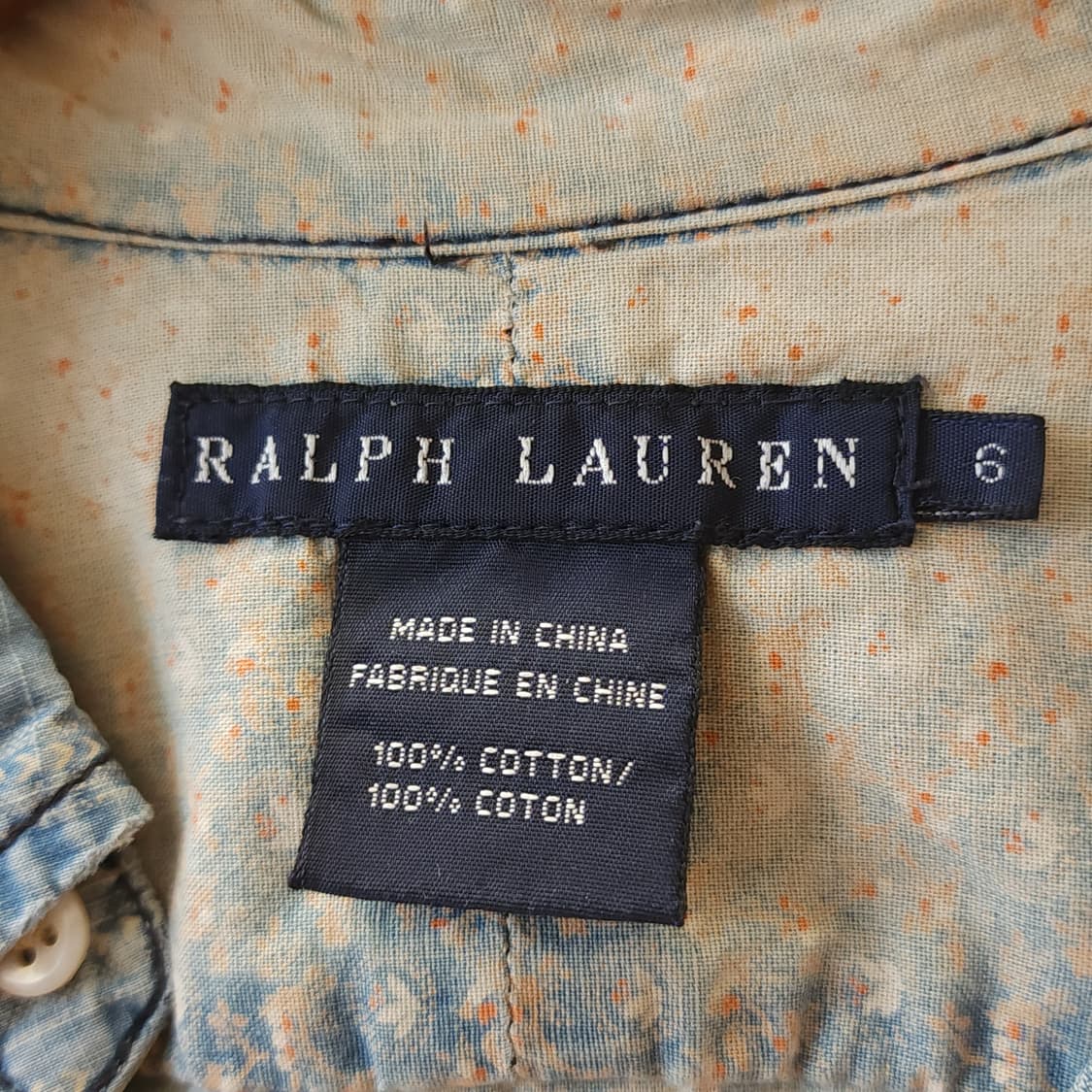 폴로 랄프로렌 여성용 플라워 컨트리 패치워크 셔츠 6 상품이미지5