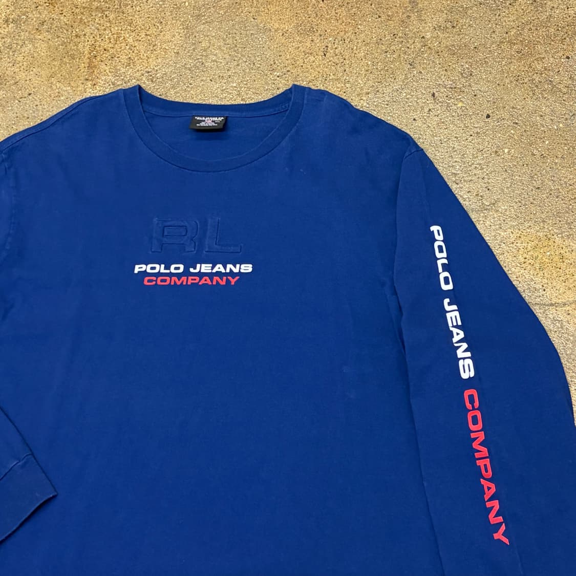새상품급 90s 미국 빈티지 폴로랄프로렌 폴로진 롱슬리브 긴팔티  상품이미지3