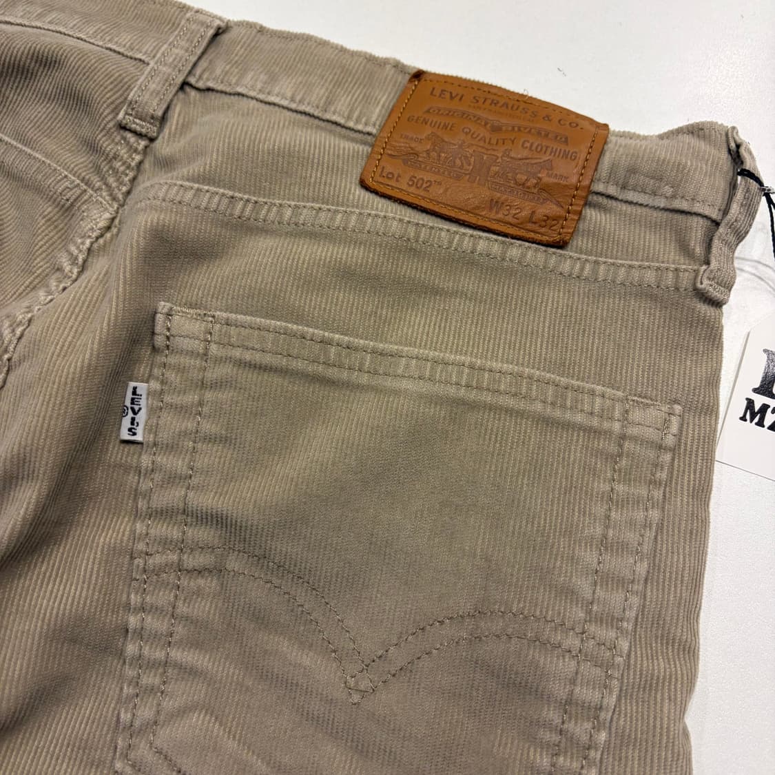 [32] 리바이스 502 코듀로이 베이지 바지 B254 상품이미지3