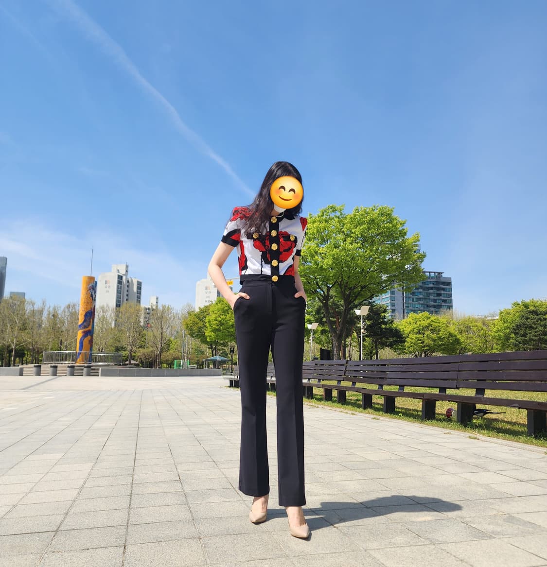 발망 플로랄 로즈 크롭 니트 가디건 36 백화점판 상품이미지2