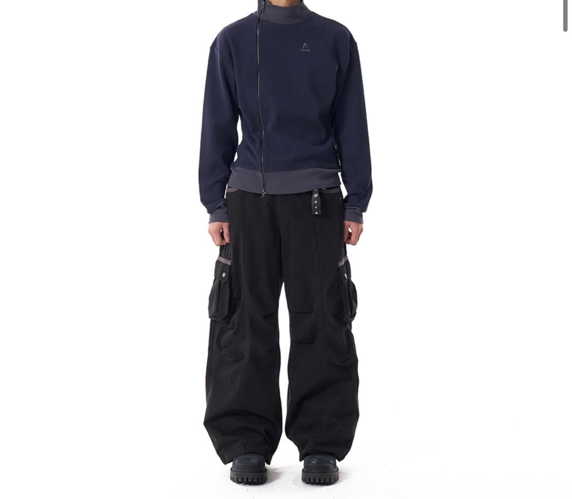 아캄 Side Neck Zip-Up (Navy) 상품이미지2