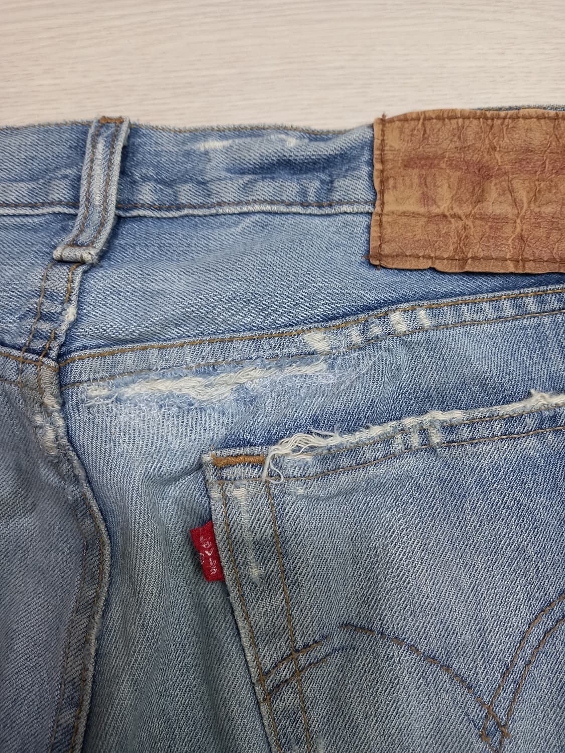 32 07's 리바이스527 Mexico 일자진 연청 32-314 상품이미지4