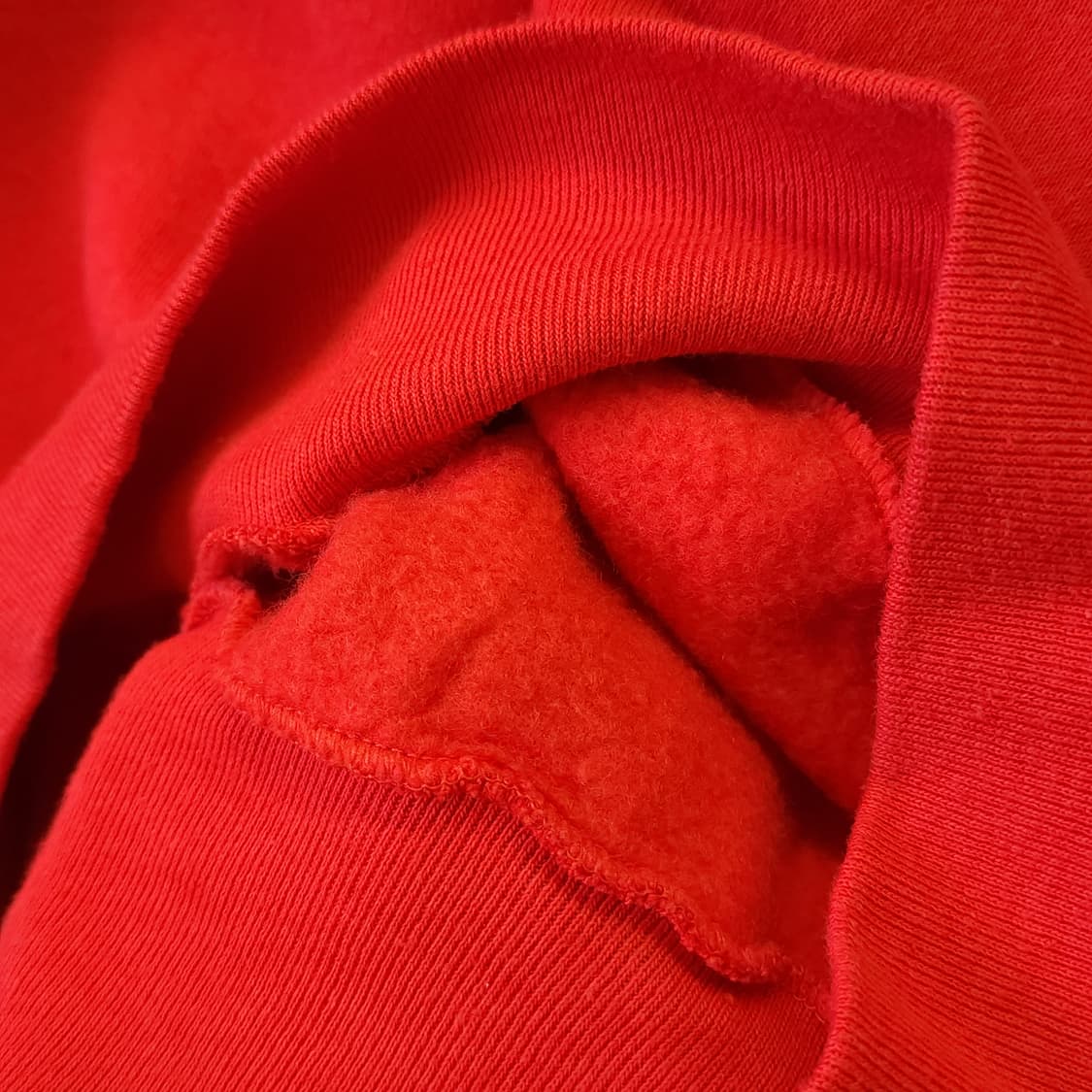 90s 프룻오브더룸 빈티지 스웻셔츠 플레인 스웻셔츠 레드 m 상품이미지8