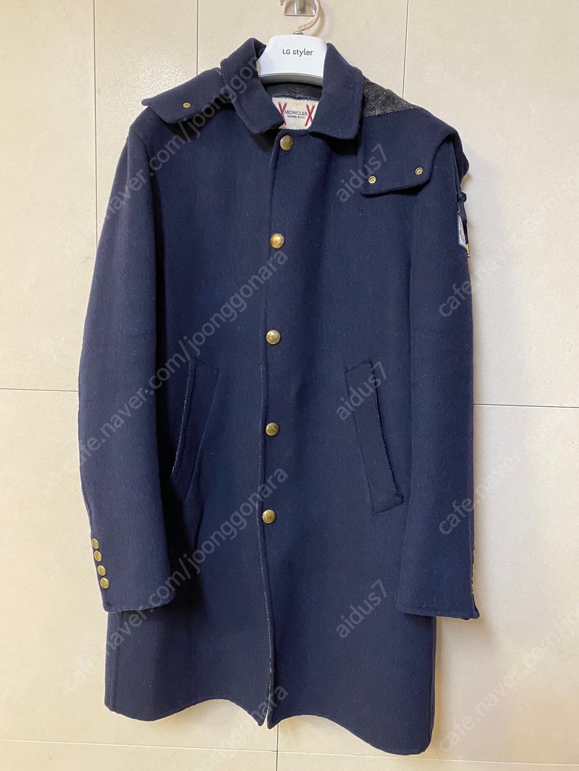 몽클레어 남성 감마블루 울코트 내피 탈부착 상품이미지1