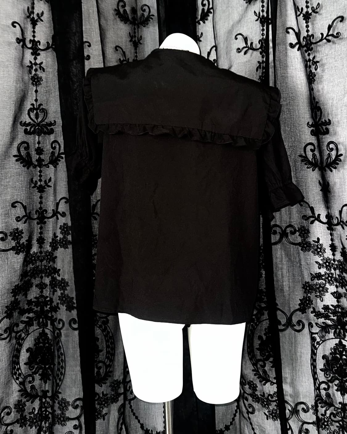 #kuromi gothic ribbon blouse 상품이미지4