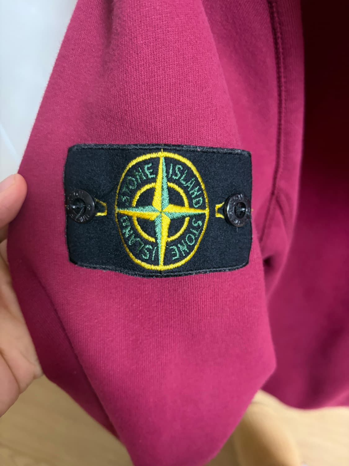 [xxl]스톤아일랜드 버건디 후드티 상품이미지4