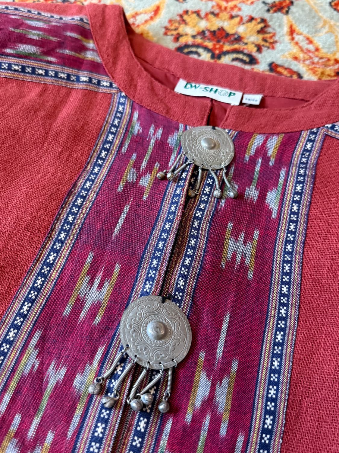 100% Linen Indian Navajo Jacket 0047 상품이미지4