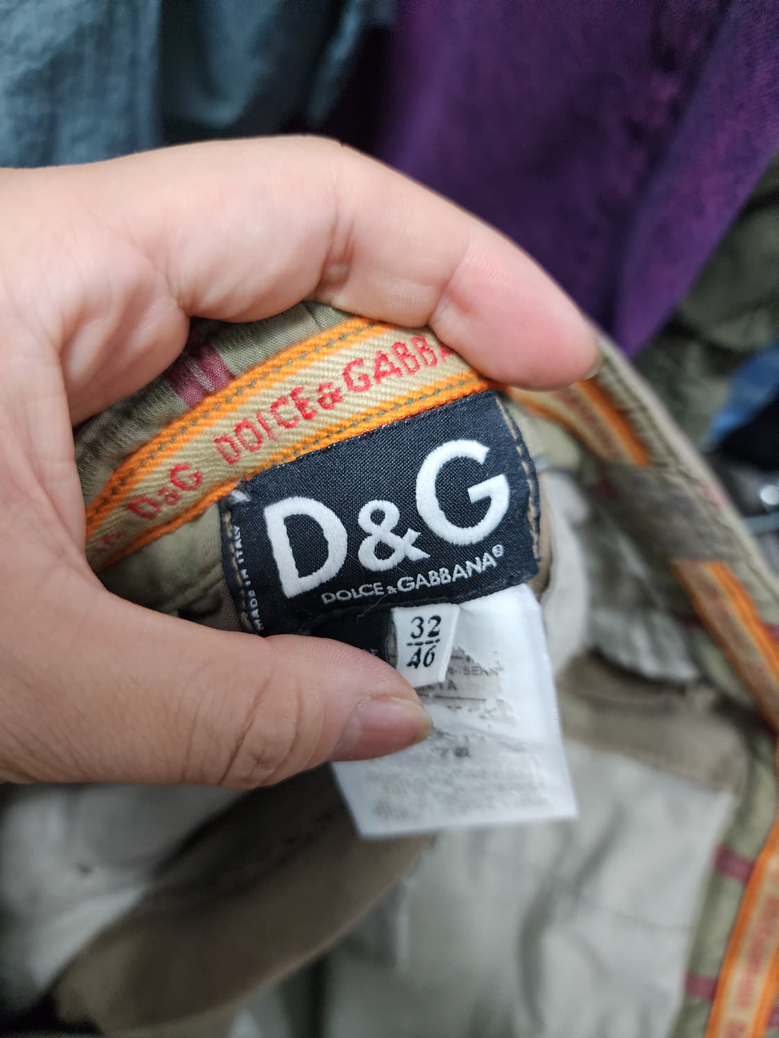 D&G 돌체앤가바나 7부 빈티지 카고바지  상품이미지7