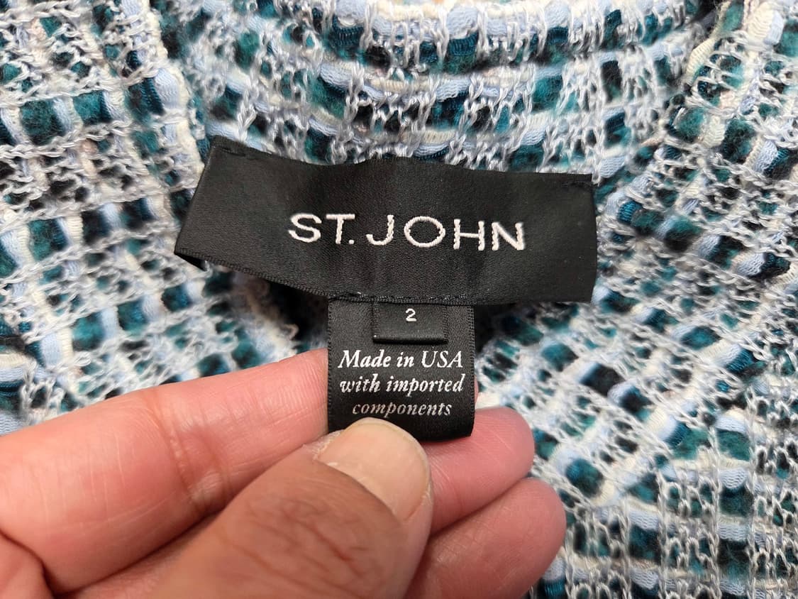 센존(ST.JOHN) 트위드가디건 44-55 새상품 상품이미지6