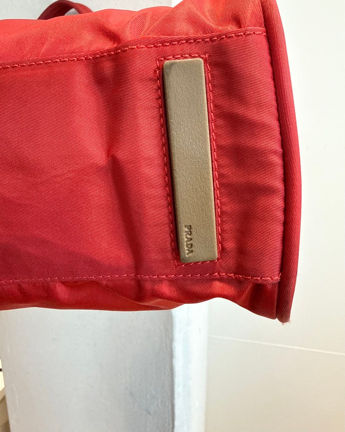 프라다 레드 리나일론 토트백 상품이미지8