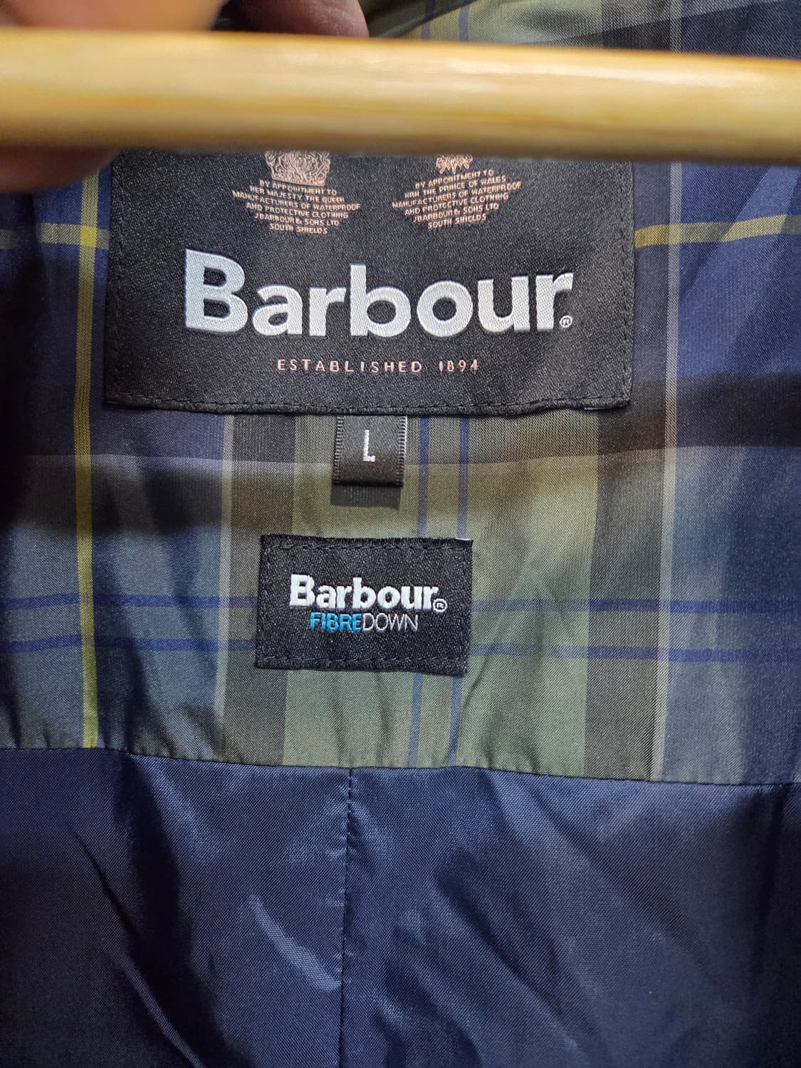 바버 3버튼 패딩 블레이저 자켓 L xl 상품이미지3