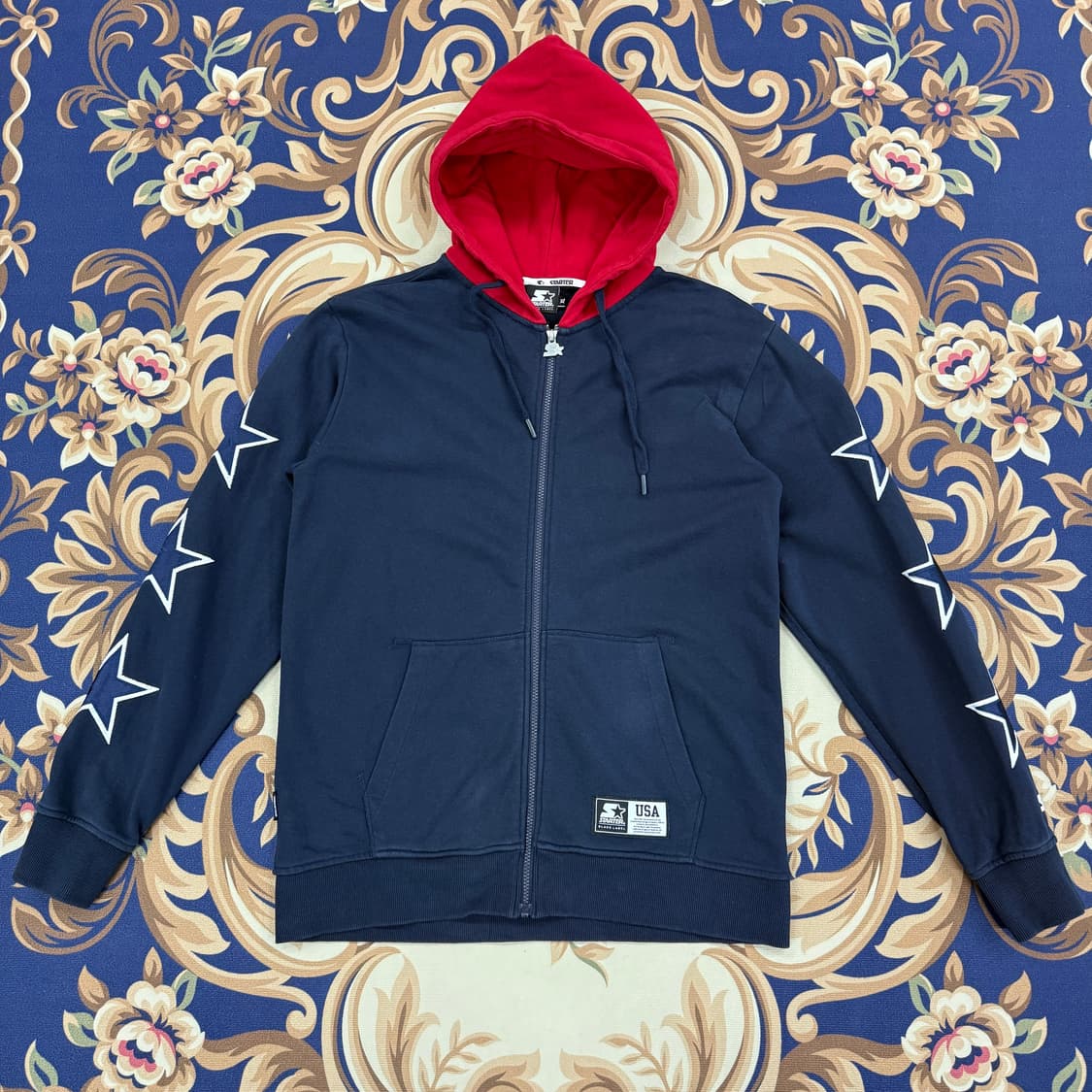 (XL)스타터 STARTER USA 후드집업티셔츠(네이비) 상품이미지1