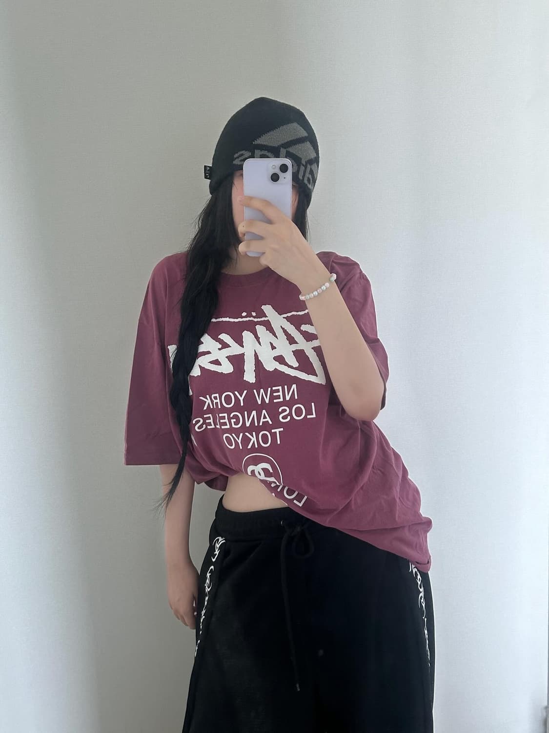 stussy 스투시 월드투어 티셔츠 베리 2024  XL 상품이미지1