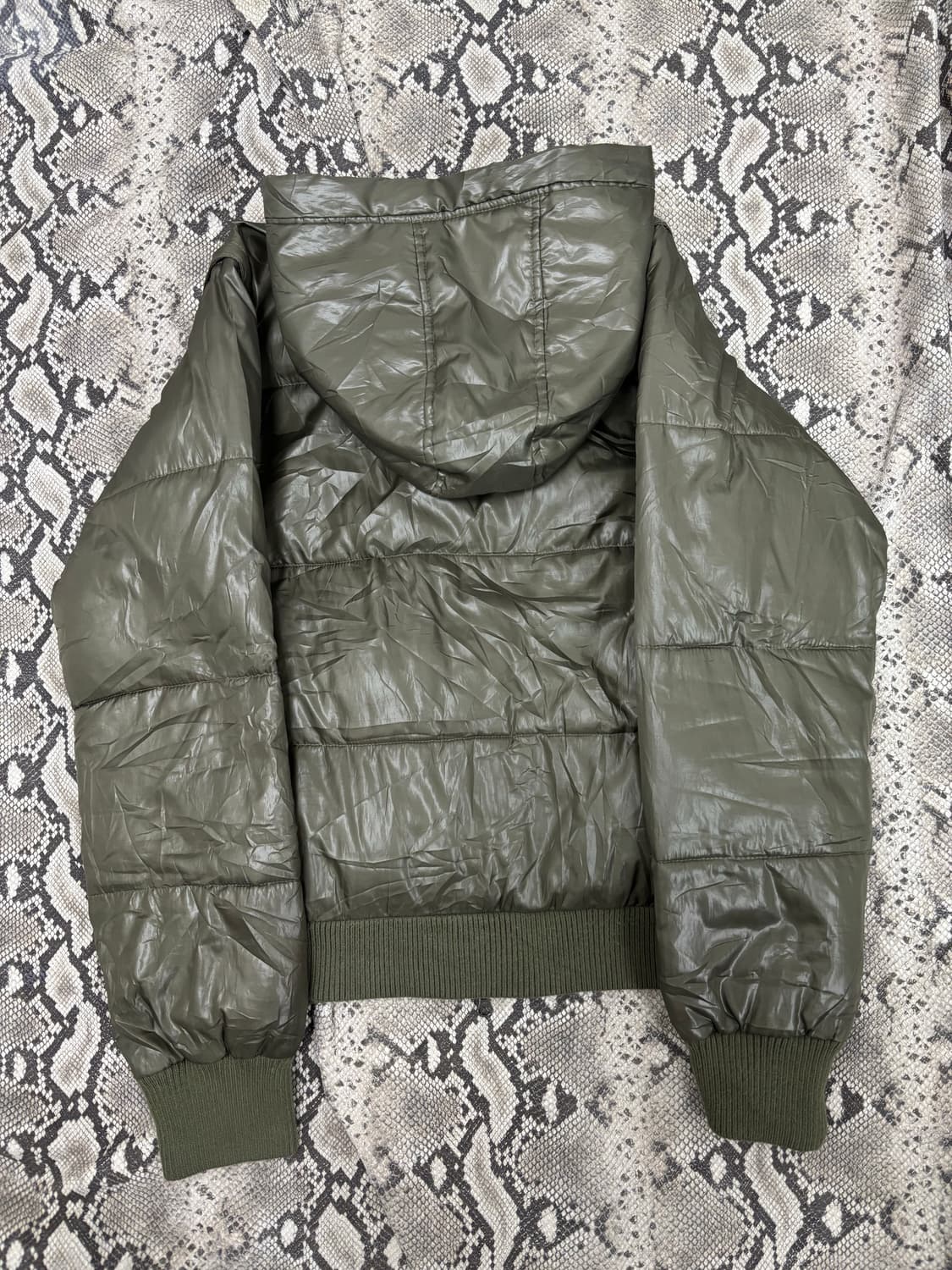 Y2K Mood Green Hoodie Down Utility Paddi 상품이미지9