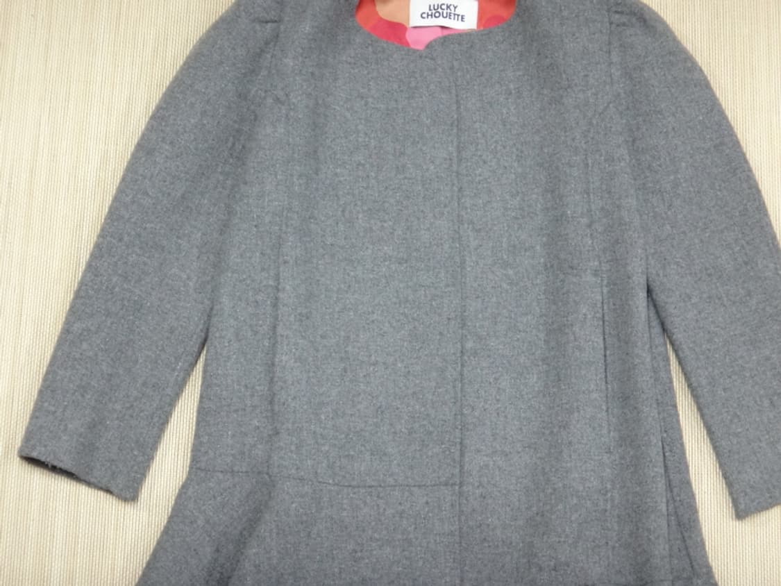 (36) 럭키슈에뜨 LUCKY CHOUETTE 셔링 울 코트 상품이미지3