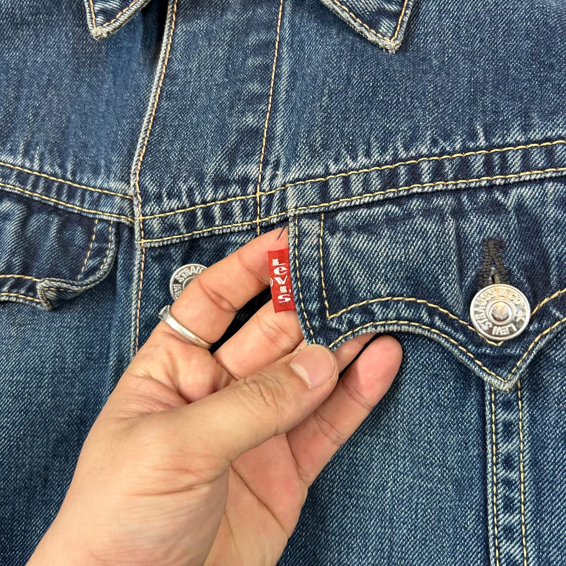 L) 리바이스 아이코닉 데님자켓 TYPE 1 데님 청자켓 상품이미지3