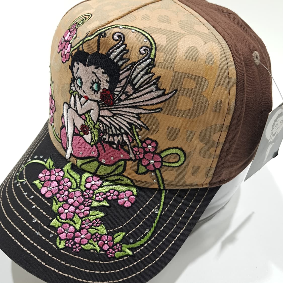 CL880 베티붑 00s 큐빅 모노그램 볼캡 모자 상품이미지1