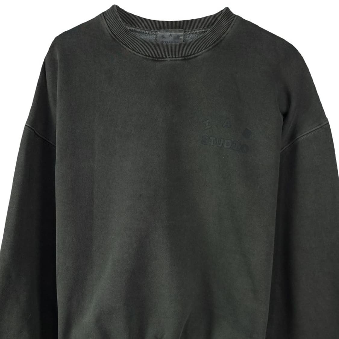 [아이앱 스튜디오] 피그먼트 워시드 오버사이즈 맨투맨 챠콜 P01347 상품이미지4