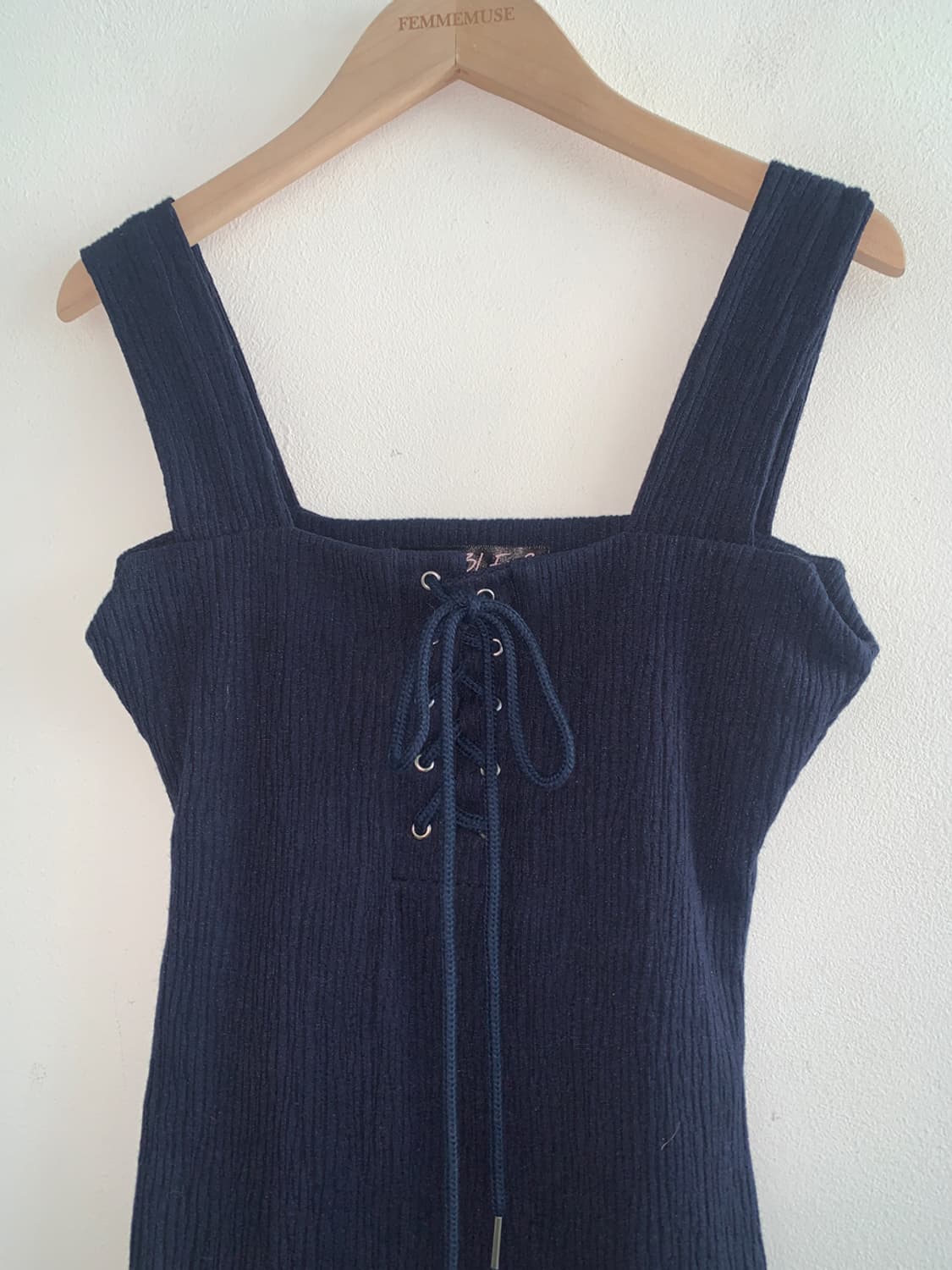 Sqaure neck corset sleeveless top 상품이미지3