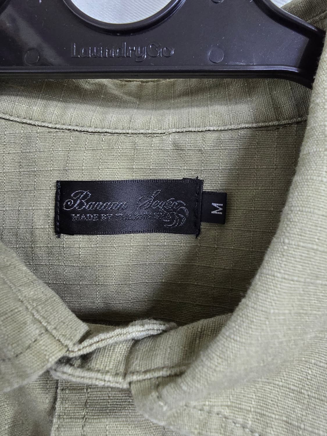 바나나세븐 카키색 긴팔 셔츠 (1759) 상품이미지3