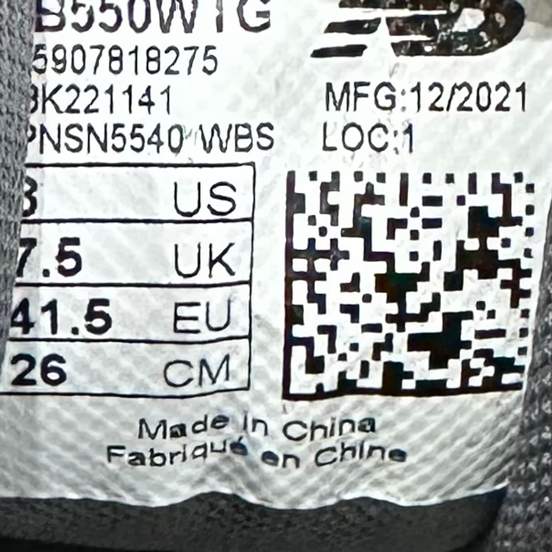 260) 뉴발란스 운동화 남성 남자 신발 550 레더 화이트 상품이미지9