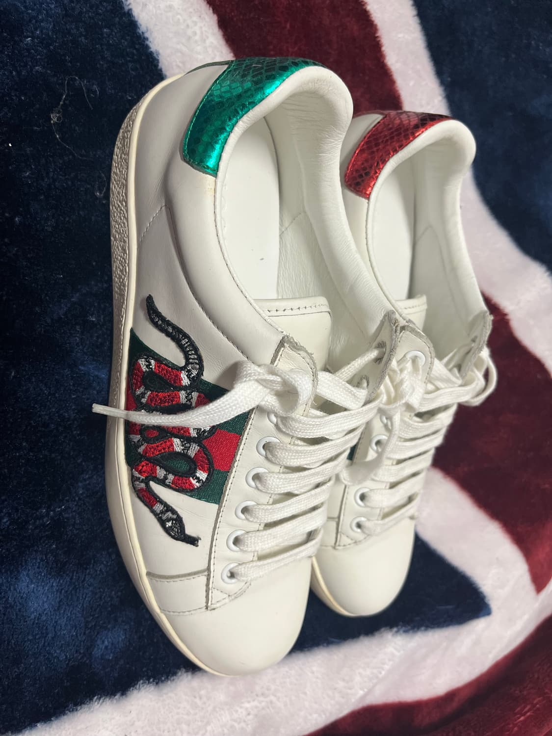 구찌 에이스 스네이크 자수 스니커즈:41(260~265) 상품이미지2