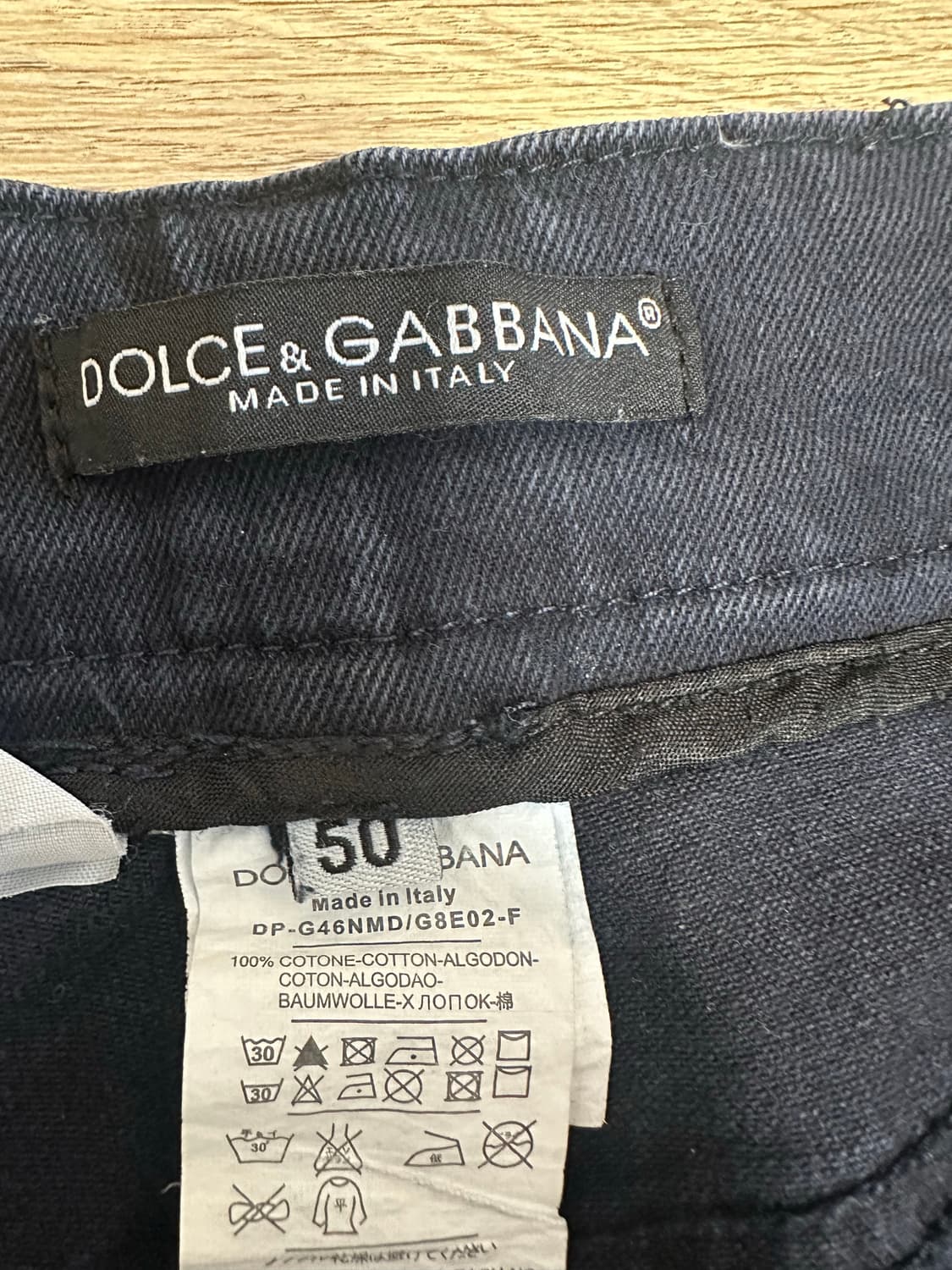 돌체앤가바나 정품 흑청 바이커 팬츠 31까지 상품이미지8