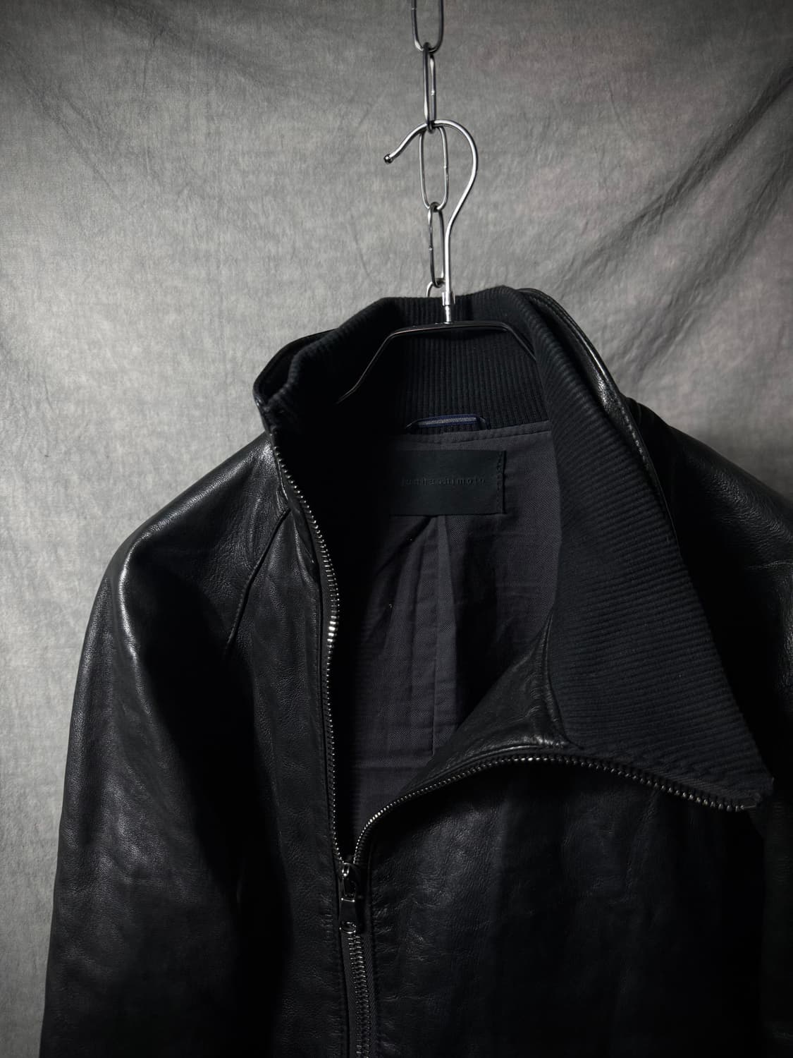 Junhashimoto Asymmetric Zip Leather Jack 상품이미지6