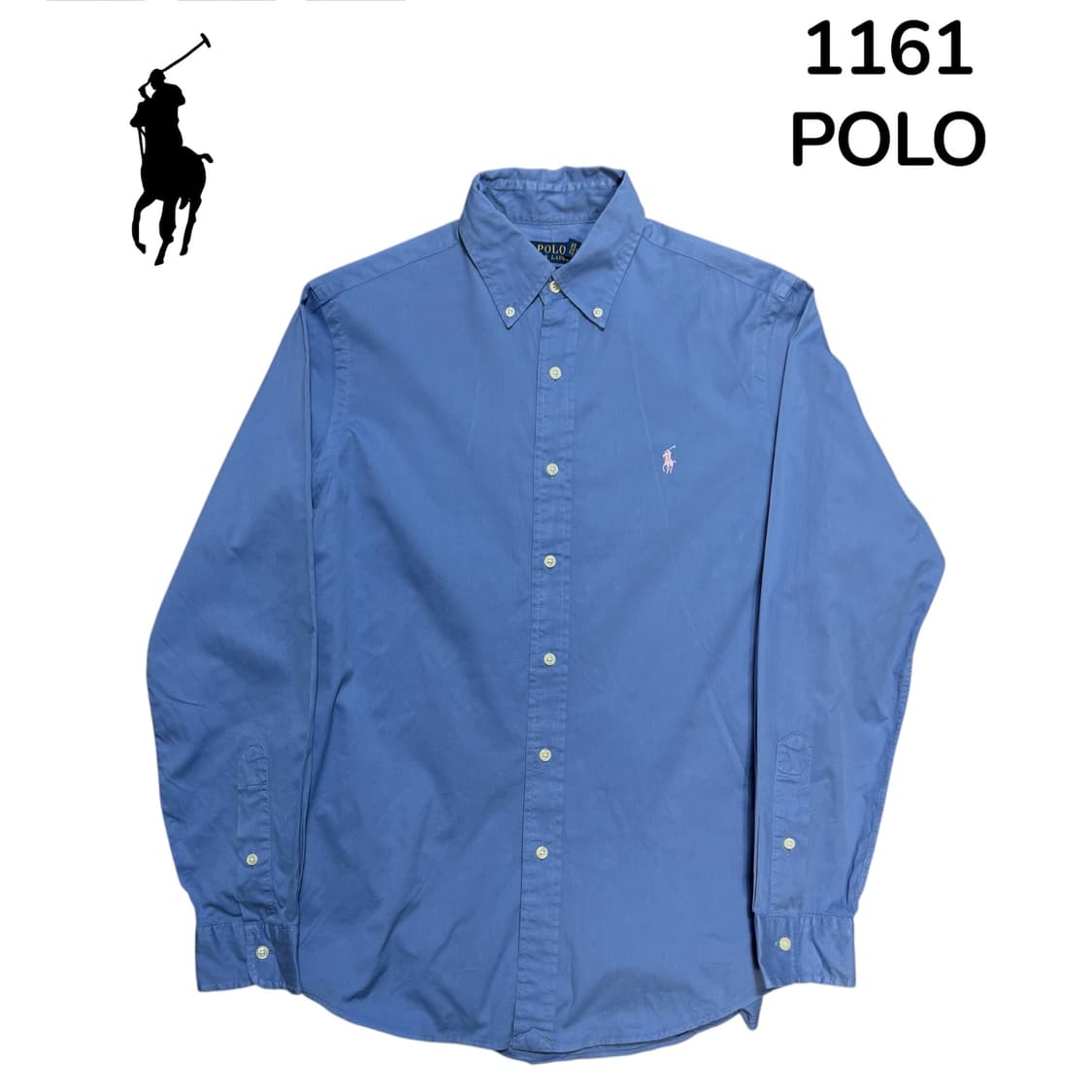 폴로 클래식핏 블루 신형 솔리드 셔츠 S 상품이미지2