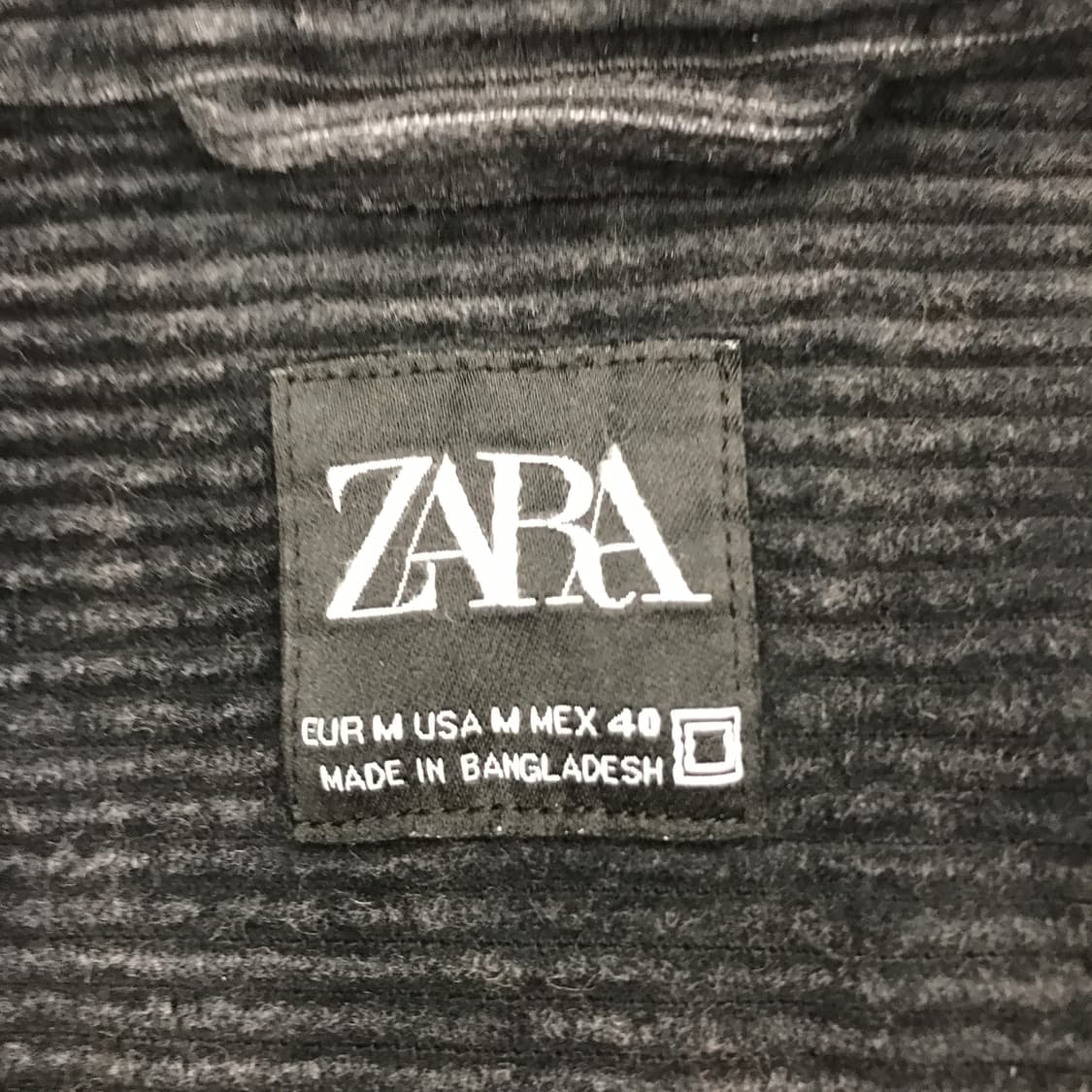 자라 코듀로이 오버 셔츠자켓 [M사이즈] 상품이미지4