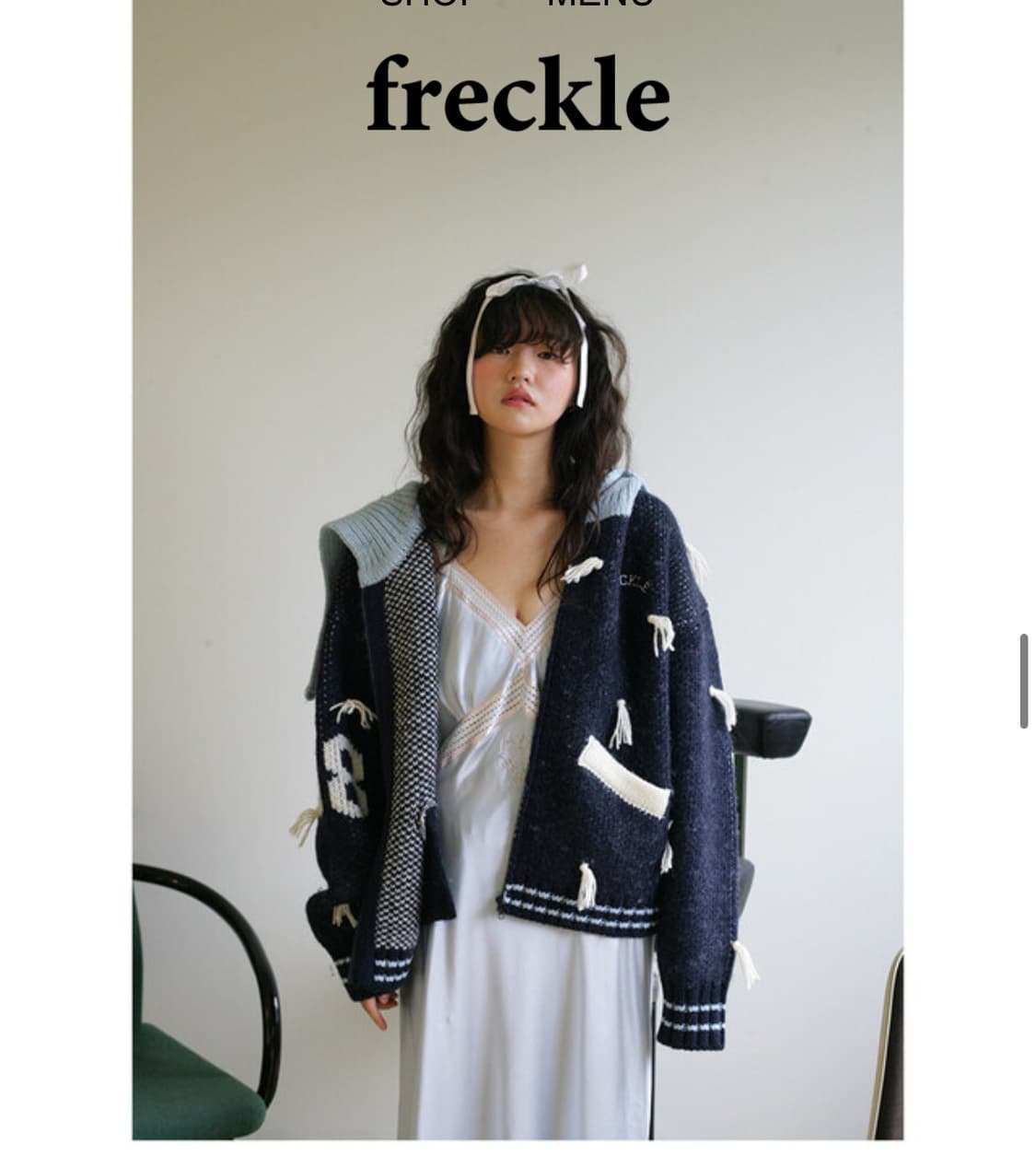 프레클 knit fur wool hoody 상품이미지1