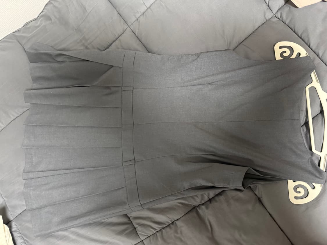 미세키서울 플리츠 원피스 차콜 2사이즈 상품이미지5