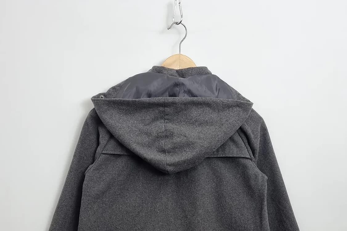 어반리서치 그레이 후드 울코트 상품이미지6