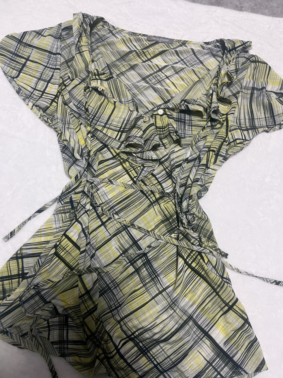 checkered blouse 상품이미지1