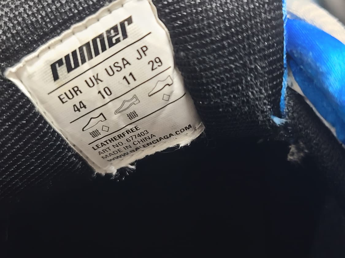 발렌시아가 뉴러너 블루 44 스니커즈 발렌시아가 러너 상품이미지2